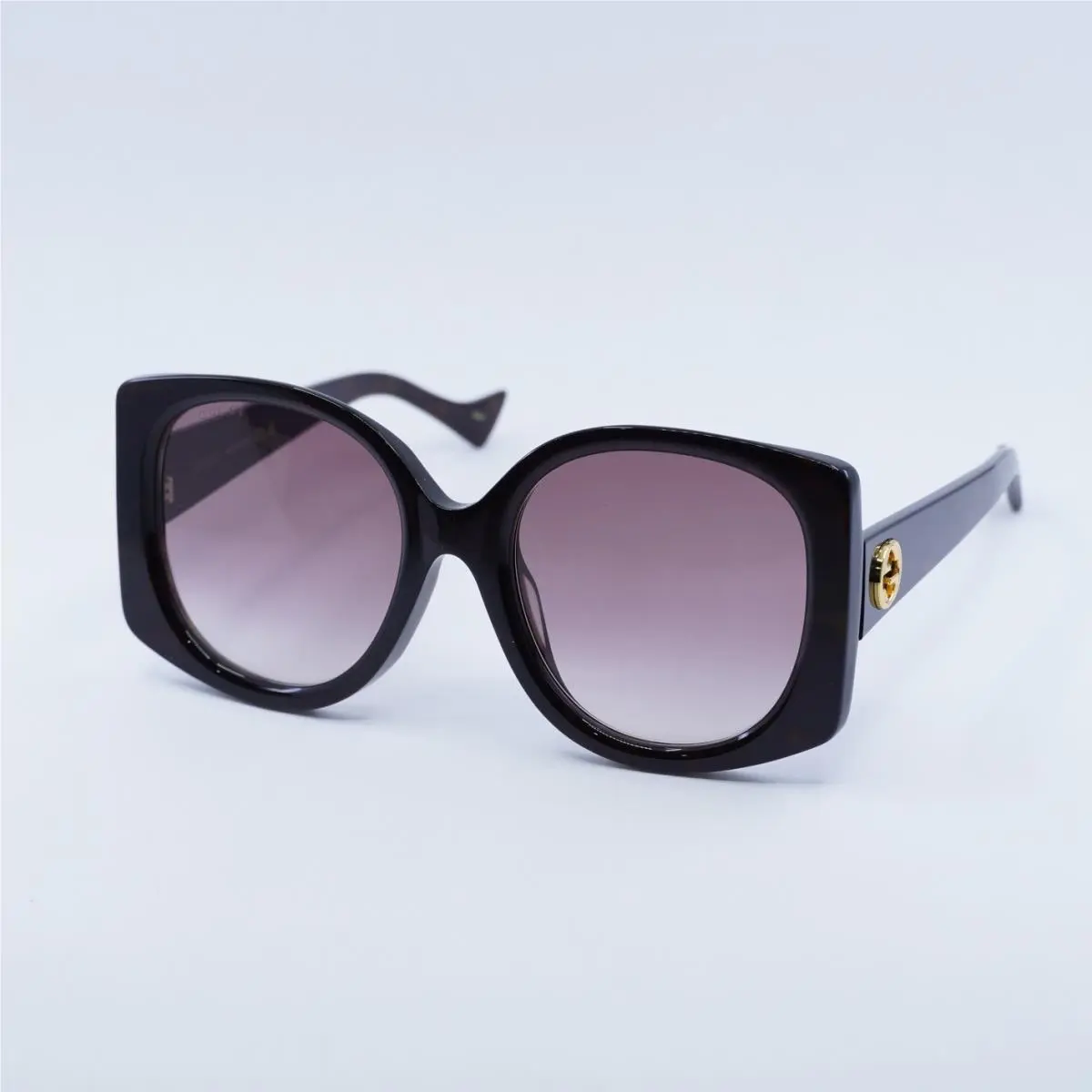 GG1257S 003 Dark Havana/gradient Red 53-22-145 Sunglasses by Gucci