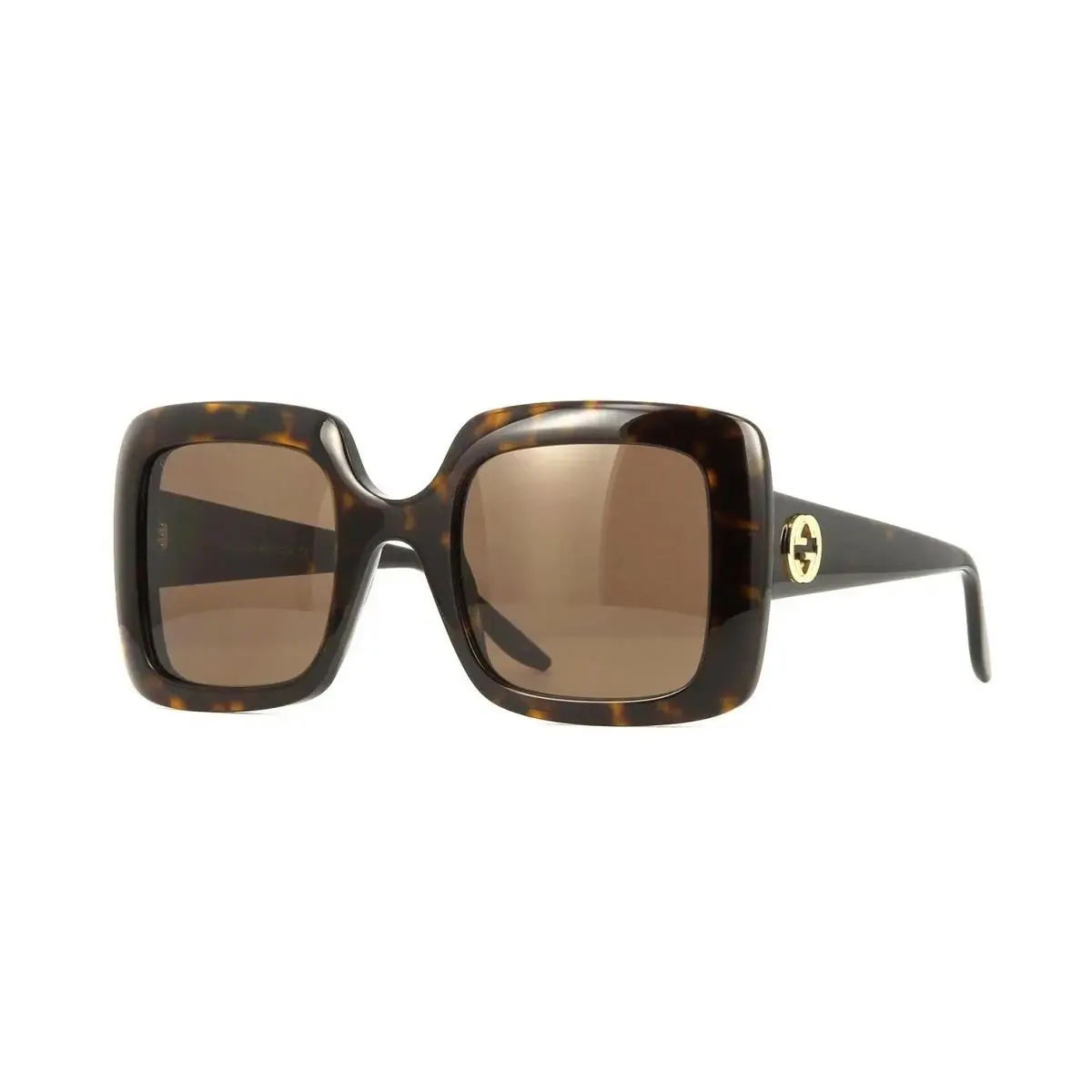Gucci Havana Sunglasses For Women Brown - GG083S-002 Oversized