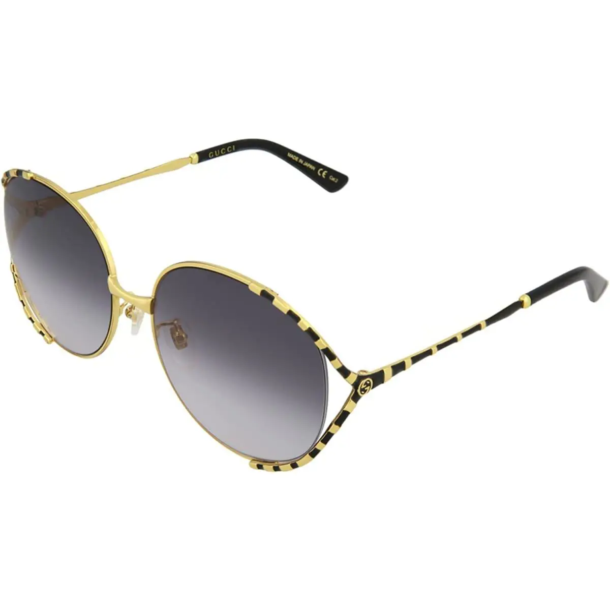 Gucci Sunglasses GG0595S 011 59mm Gold / Grey Gradient Lens