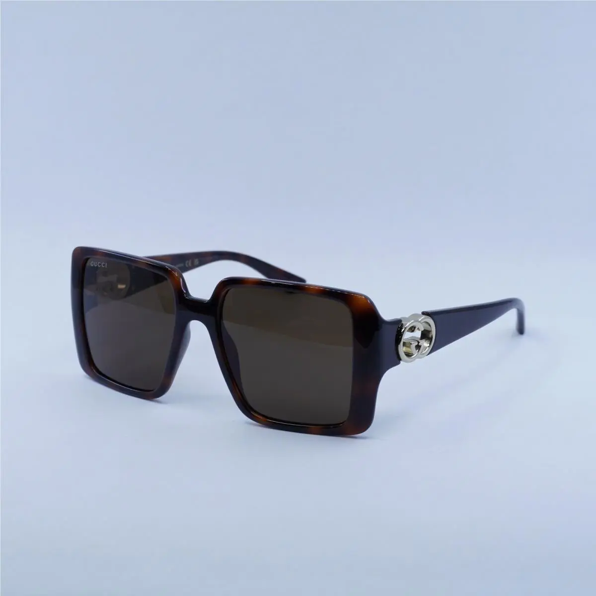 Gucci GG1692S-002 Havana Square Ladies Sunglasses