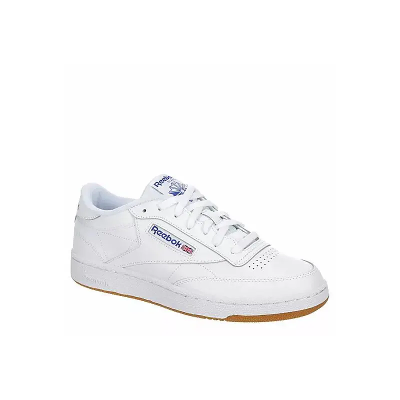 Reebok Mens Classic Casual and Training Comfort Club C Sneaker - White/Blue