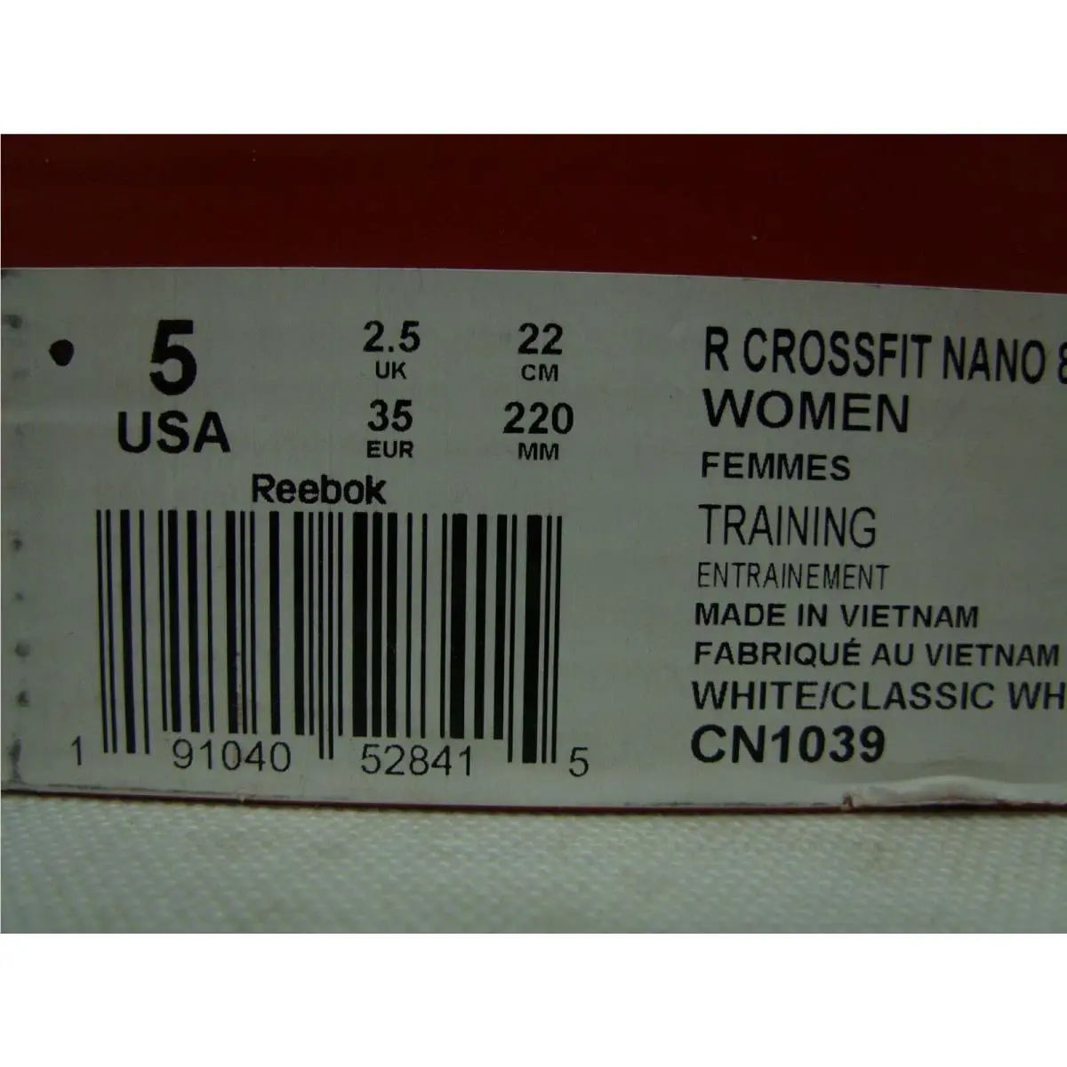 Reebok shoes - CN1039 - CN1039 - White, Classic White, Red, Blue 5