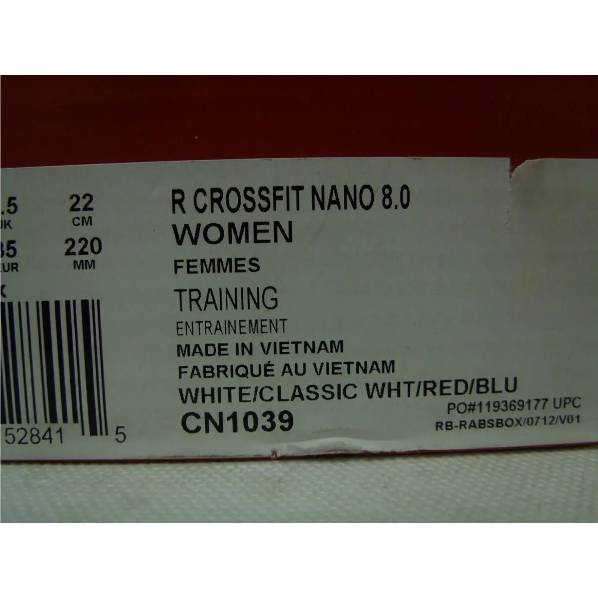 Reebok shoes - CN1039 - CN1039 - White, Classic White, Red, Blue 6