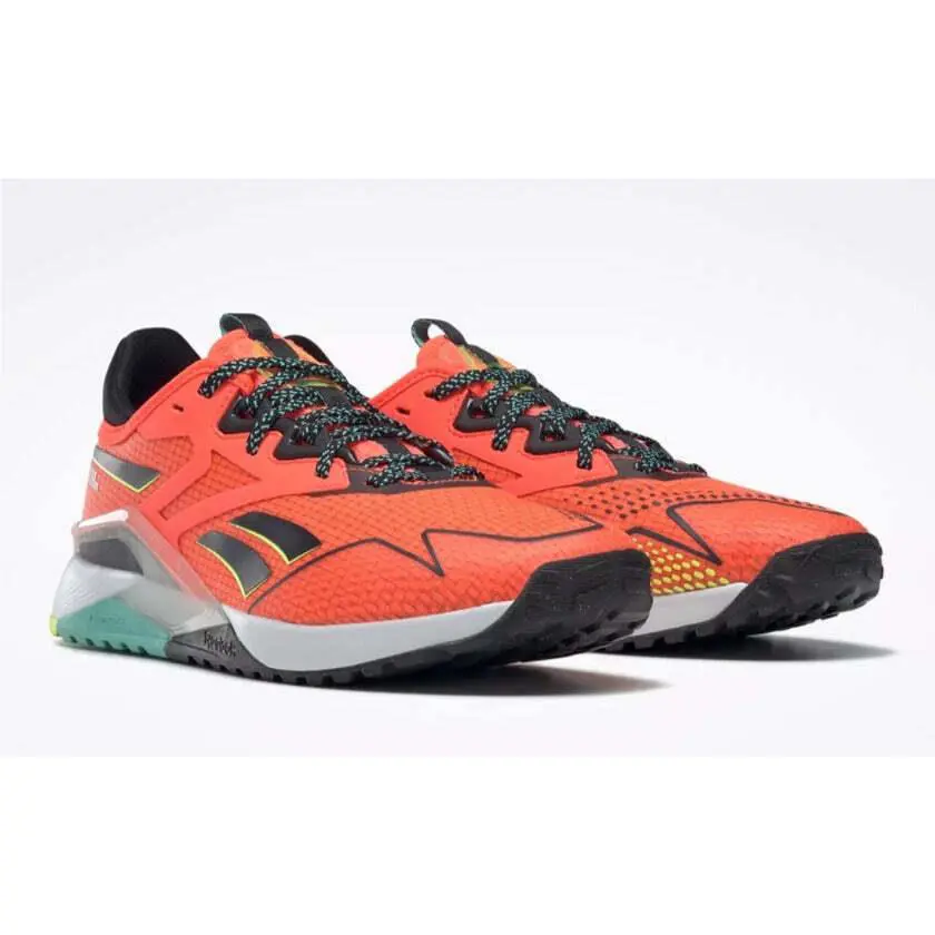 Reebok shoes - Orange Flare / Core Black / Solar Acid Yellow 0