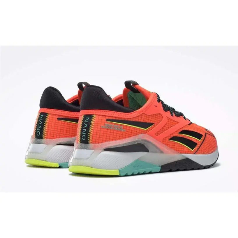 Reebok shoes - Orange Flare / Core Black / Solar Acid Yellow 8