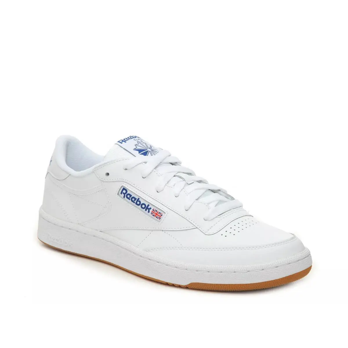 Man`s Athletic Sneakers Reebok Club C 85 Sneaker - White/Blue