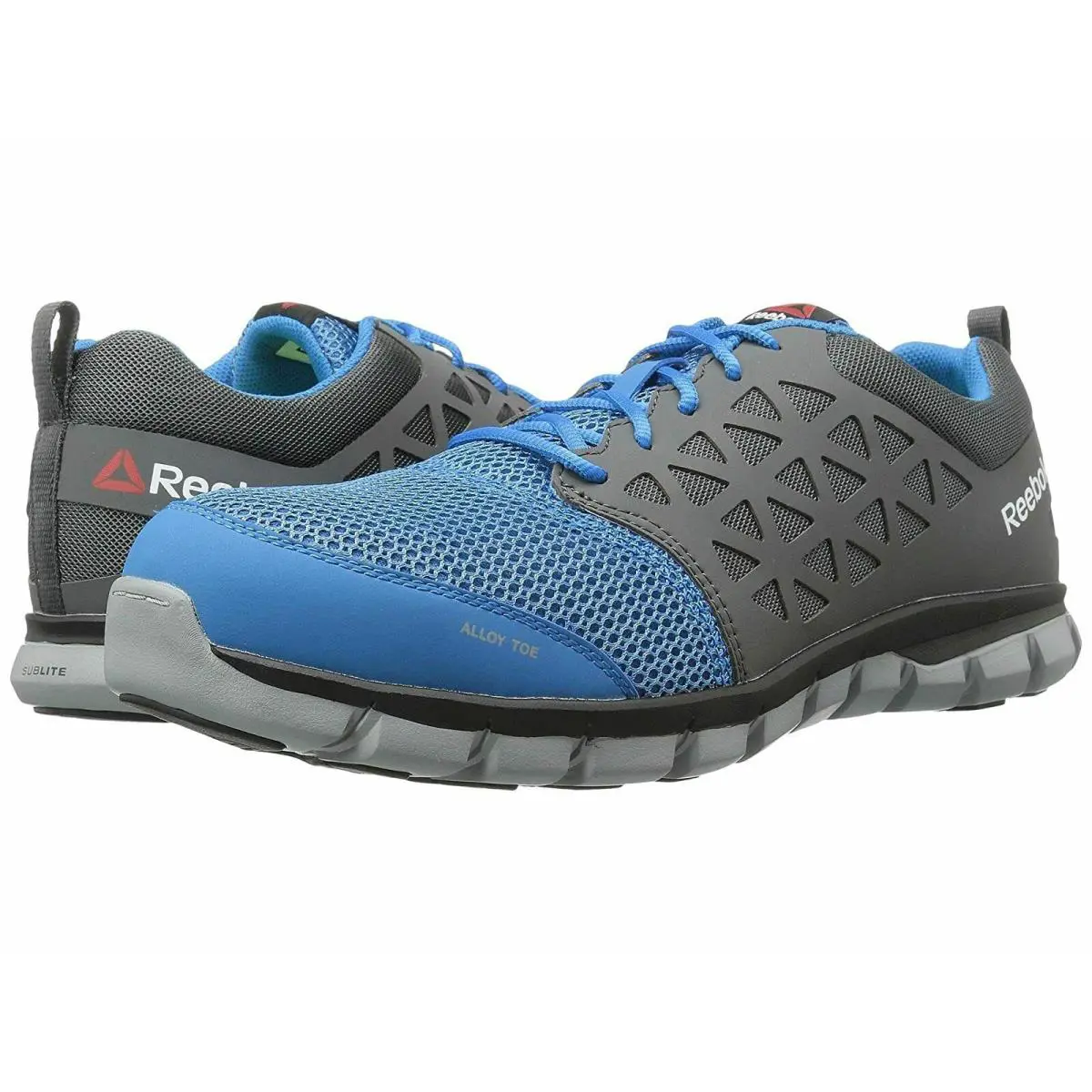 Reebok Work Men`s Rb4040 Sublite Cushion Industrial and Construction - Choose sz - Blue/Grey