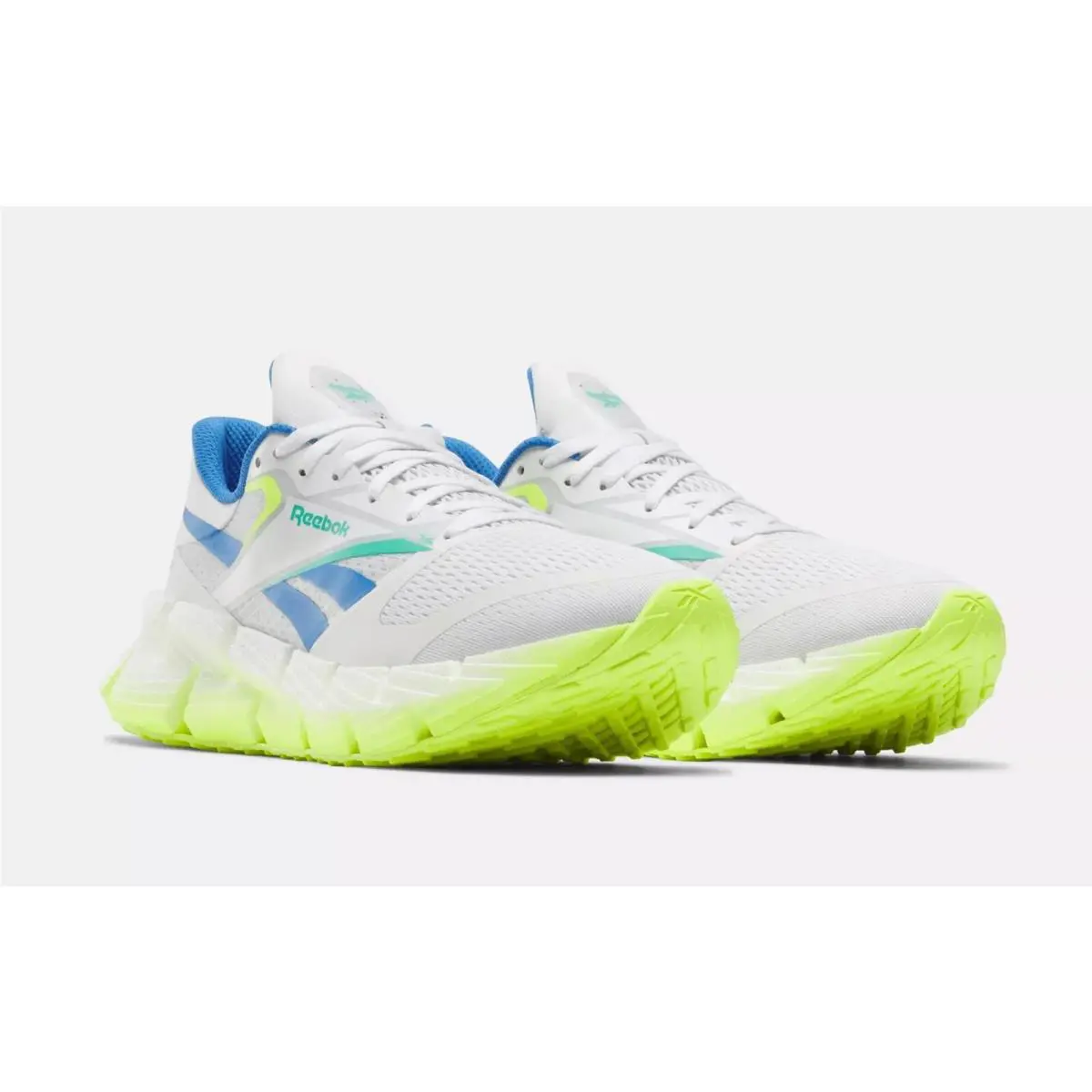 Reebok shoes - Footwear White/Digital Lime/Kinetic Blue 5