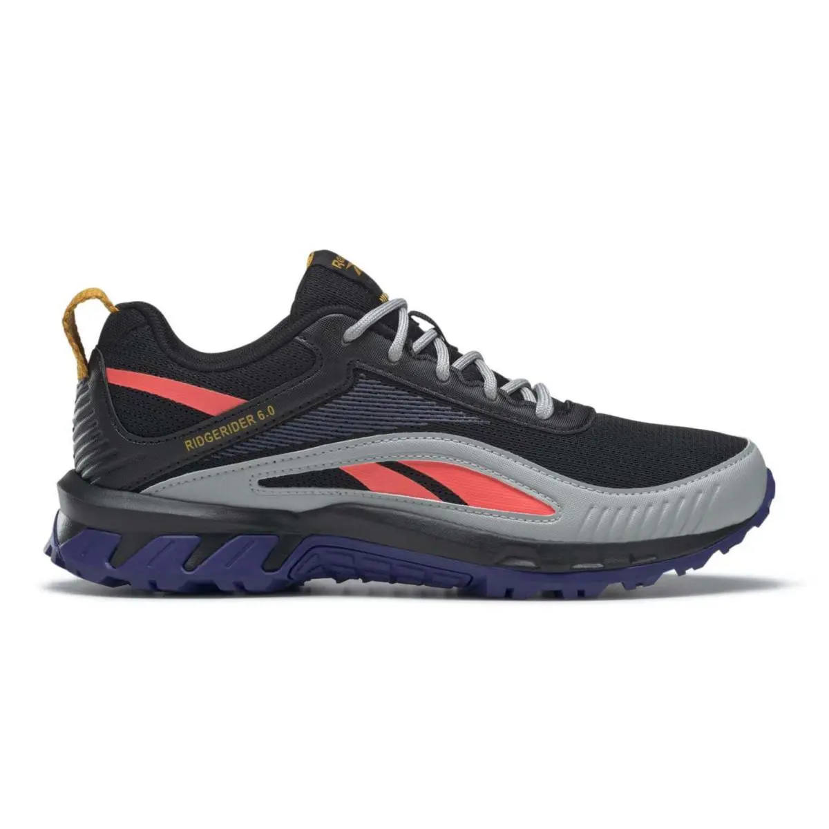 100044222/GW1797 Womens Reebok Ridgerider 6.0 - Cblack/Bolprp/Orgfla
