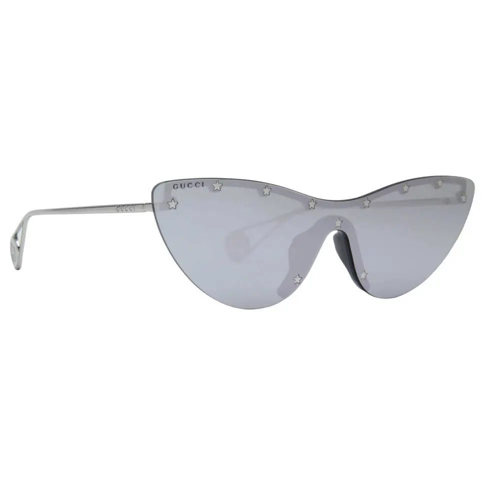 Gucci GG0666S-002 Silver Frame / Grey Lens Sunglasses