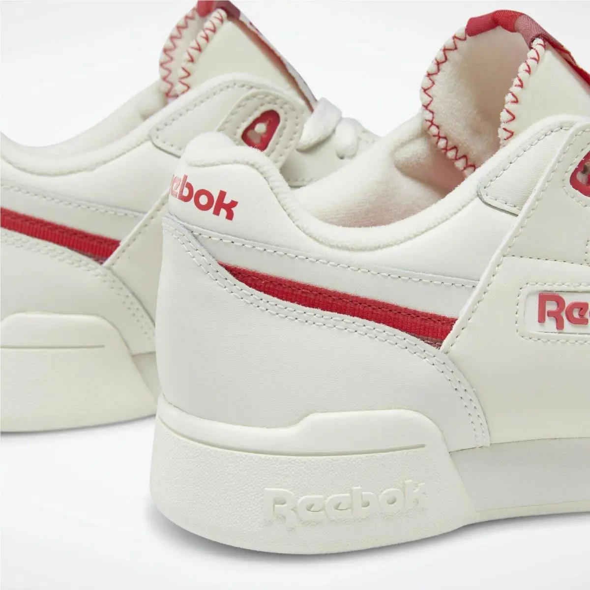 Reebok shoes - Reebok Workout Lo Plus - Workout Plus - Chalk/Pink/Red/Rose Dust 14