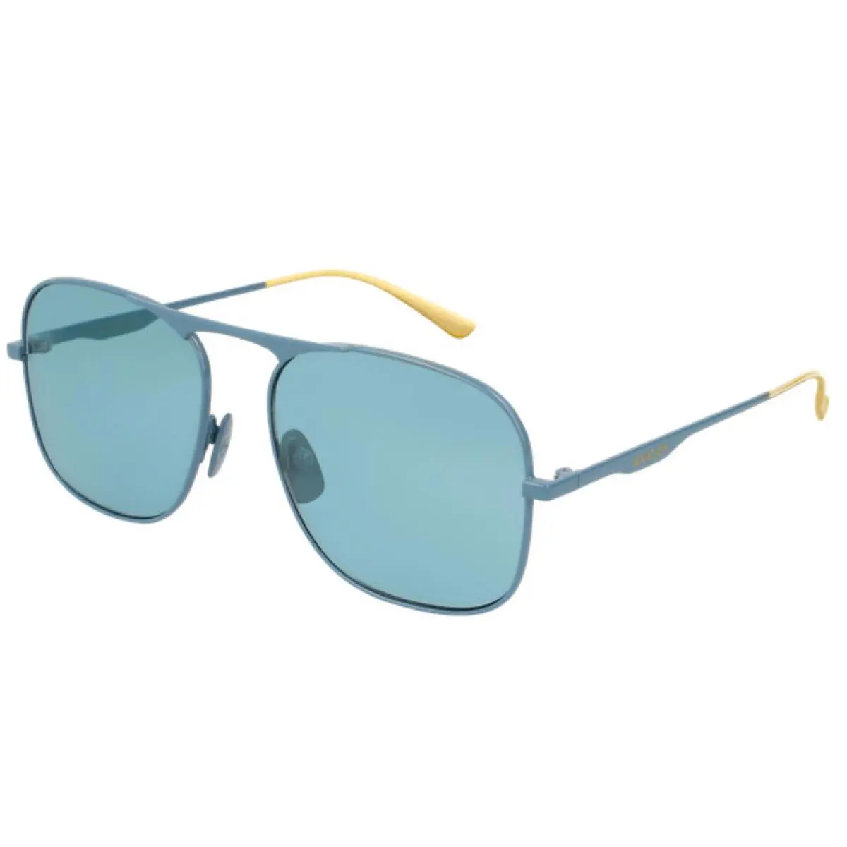 Gucci GG0335S-004 Men`s Blue Yellow Frame / Blue Tinted Lens Sunglasses