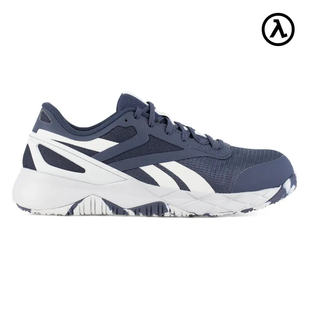 Reebok Nanoflex TR Work Men`s Athletic Shoe Navy/light Grey Boots RB3318 - Navy and Light Grey