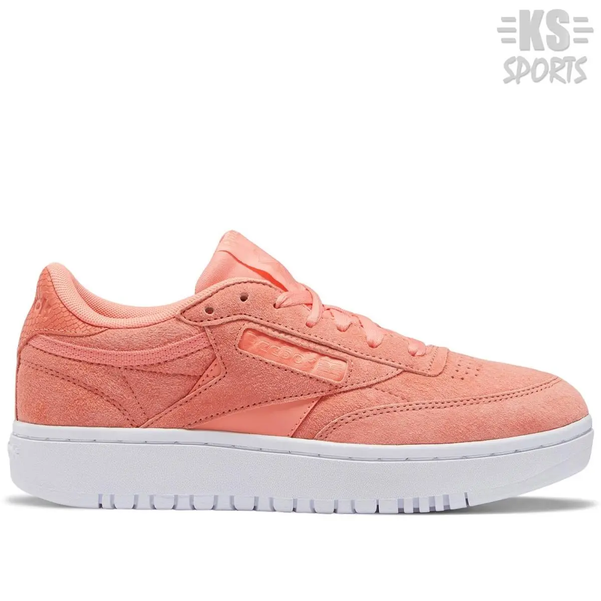Reebok shoes - Reebok Club C Double - Club Double - FZ0848 - Twisted Coral/Twisted Coral/White 7
