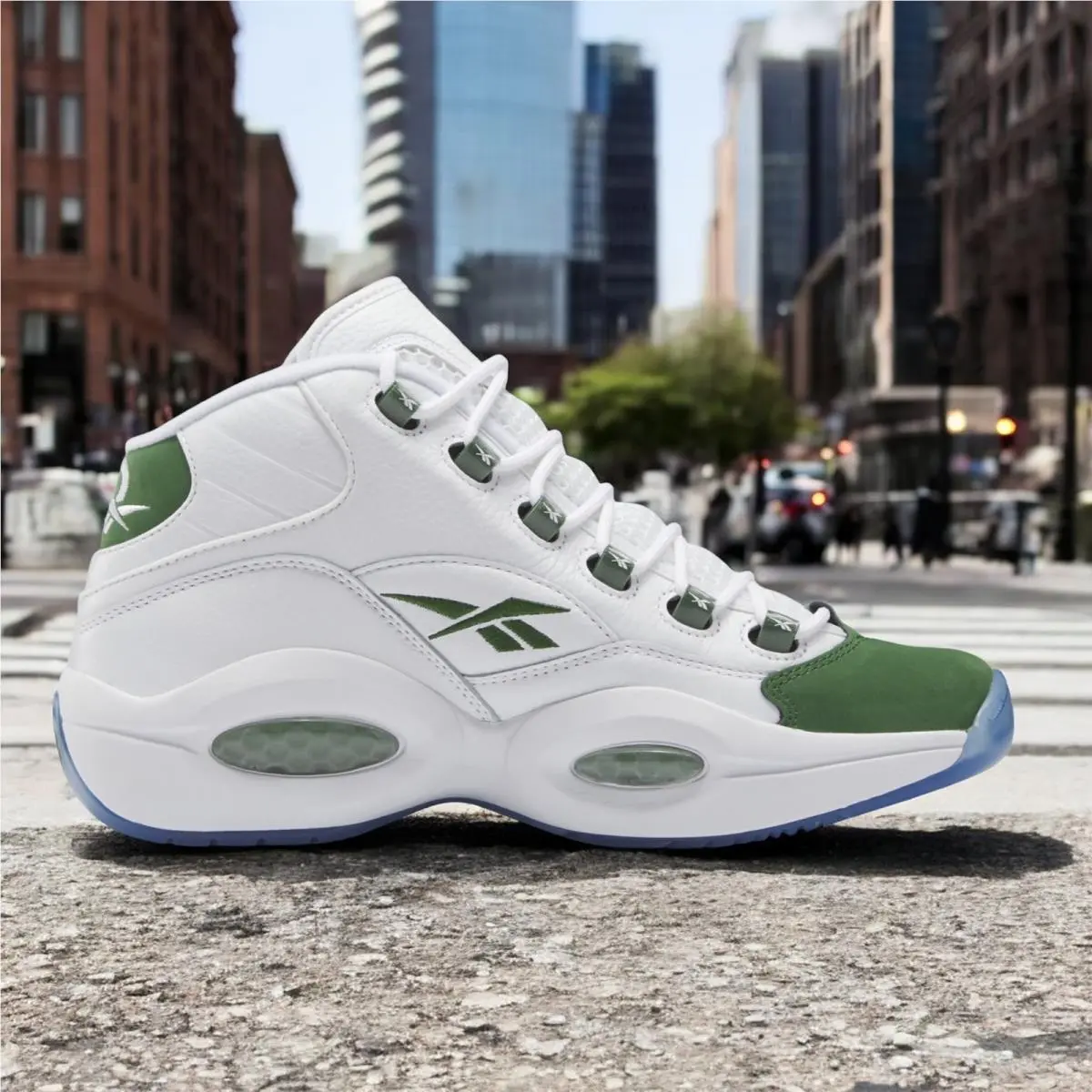 Reebok shoes - Ftwwht/Pingrn/Ftwwht 5