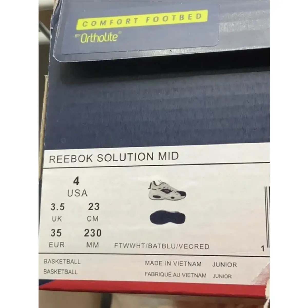 Reebok shoes - White/Blue/Red 8