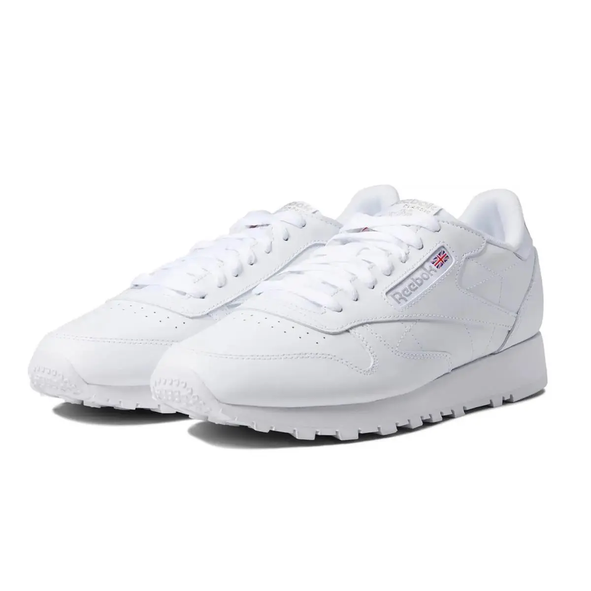 Reebok shoes - Reebok Classic Leather - Classic Leather - White/White/Lt Grey 5