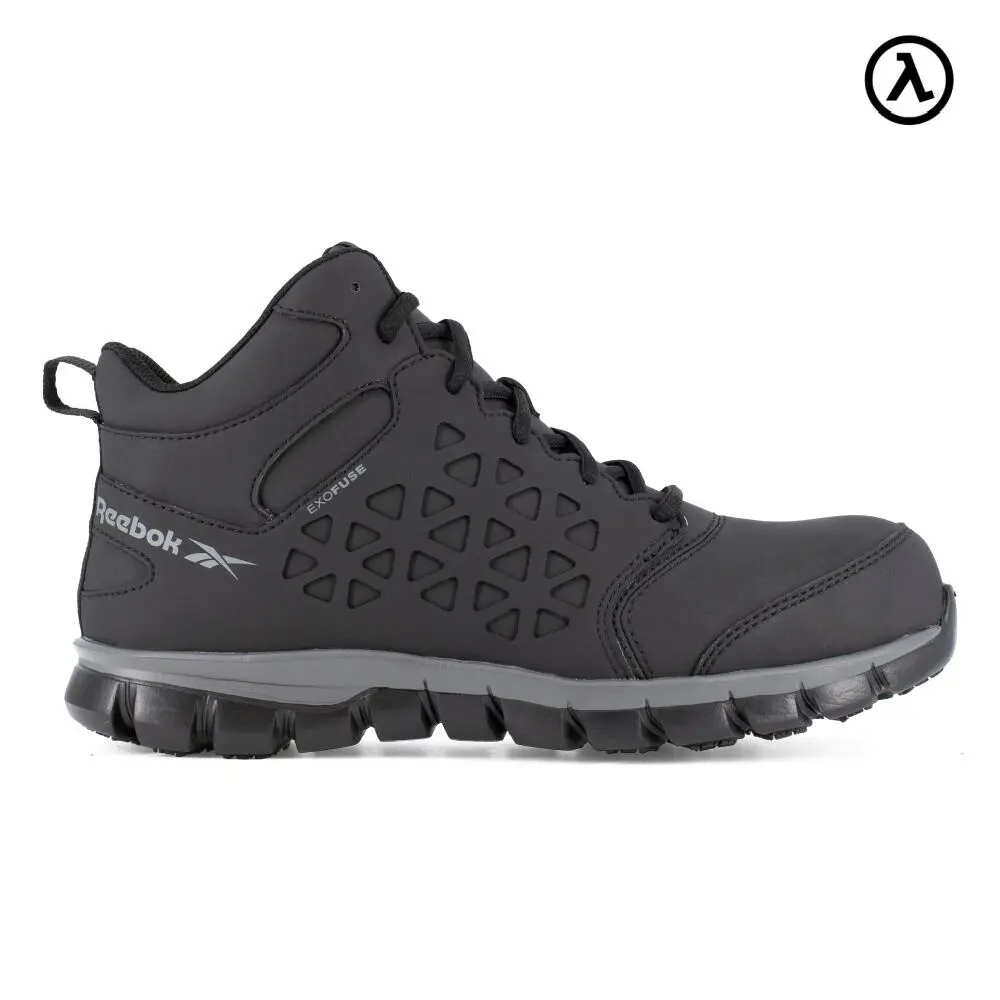Reebok Sublite Cushion Work Women`s Athletic Mid Cut Black/gray Boots RB406 -new - Black and Gray