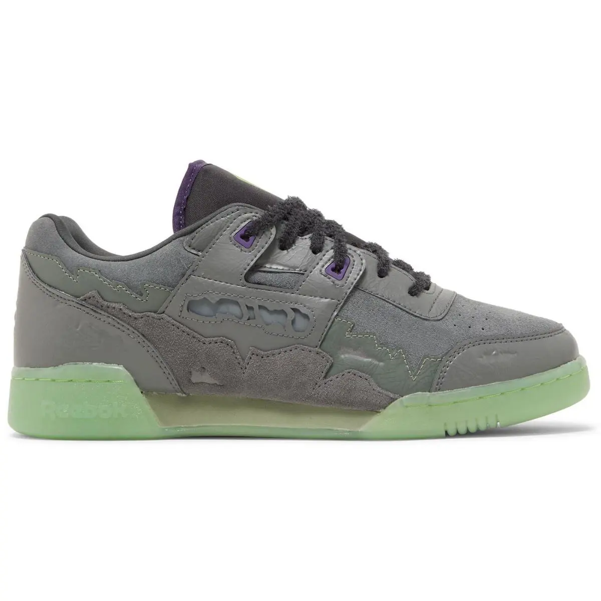 100062646/HQ4575 Mens Reebok Workout Plus - Essential Grey/Coal/Free Green
