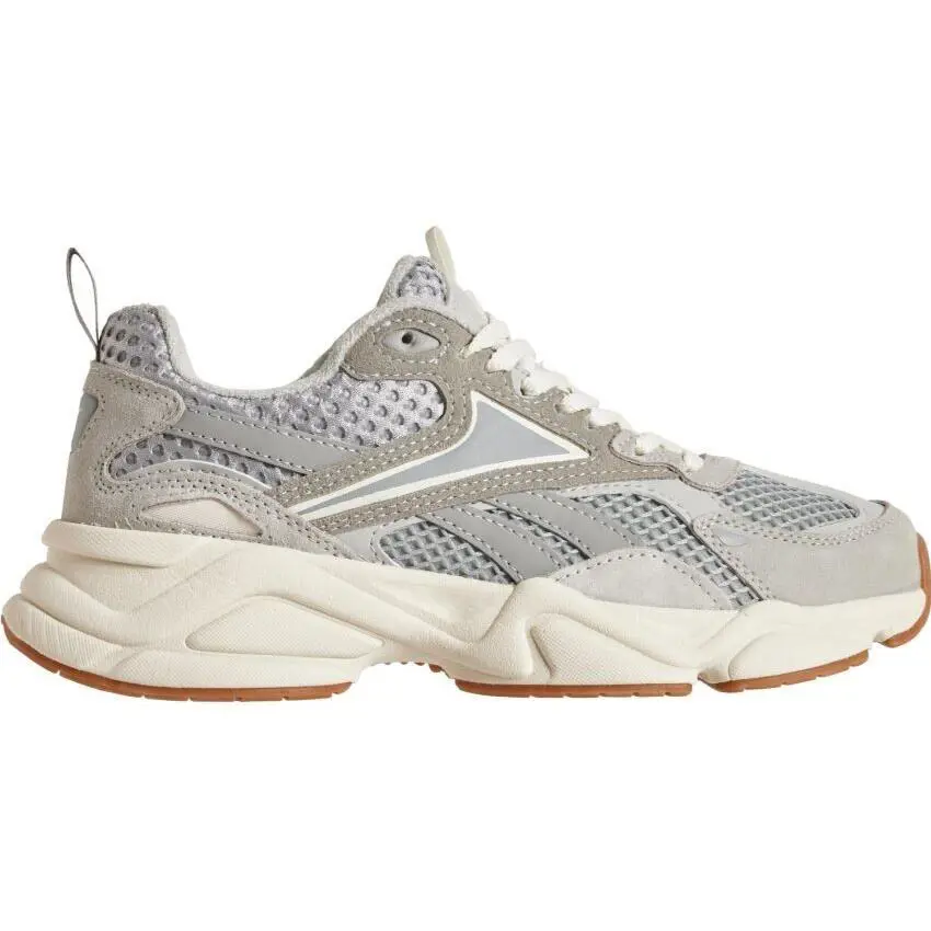 Men`s Reebok Charge Sneakers Leather Suede Pure Grey Vintage Chalk - Pure Grey/Vintage Chalk