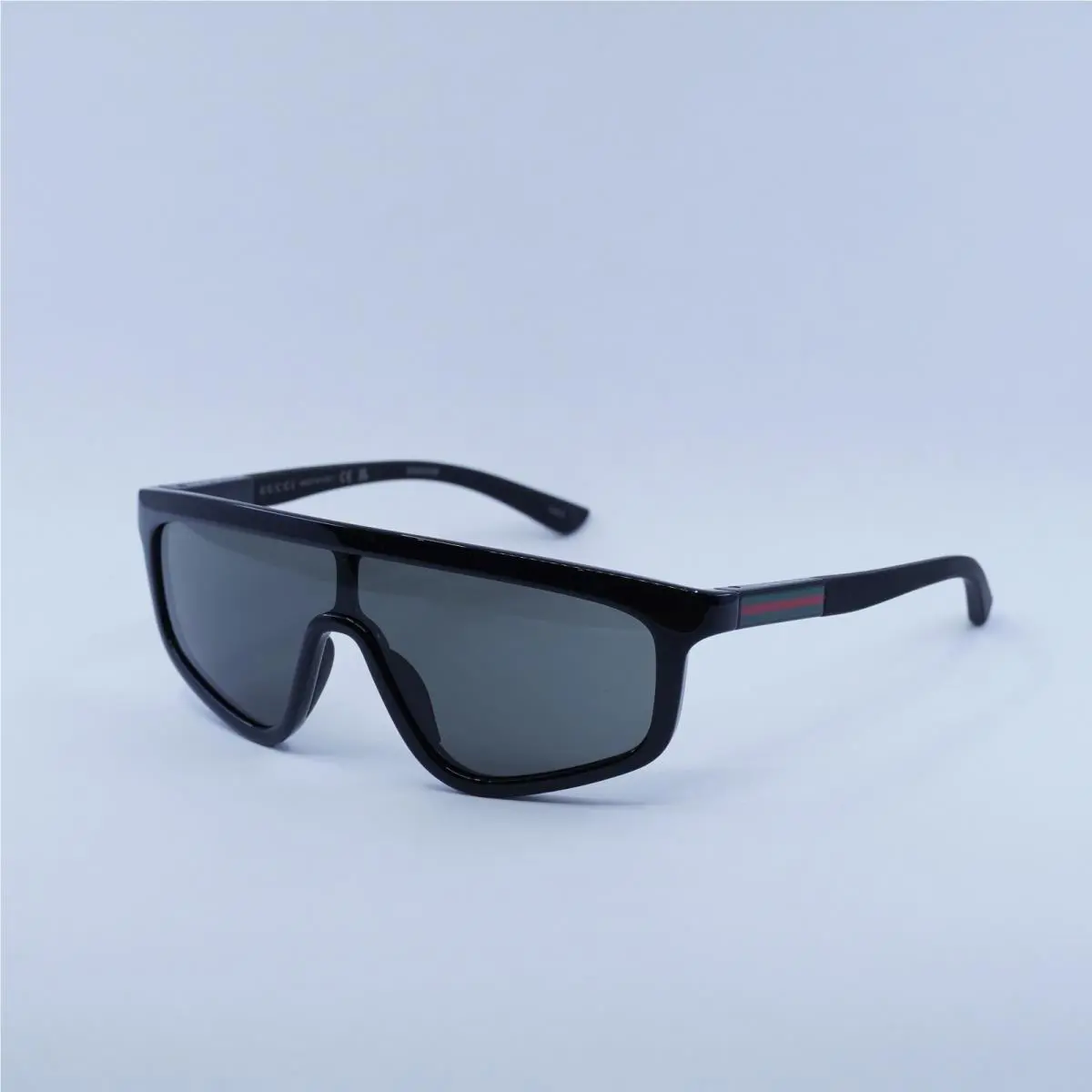 Gucci GG1736S 001 Shiny Solid Black/grey 99-1-145 Sunglasses