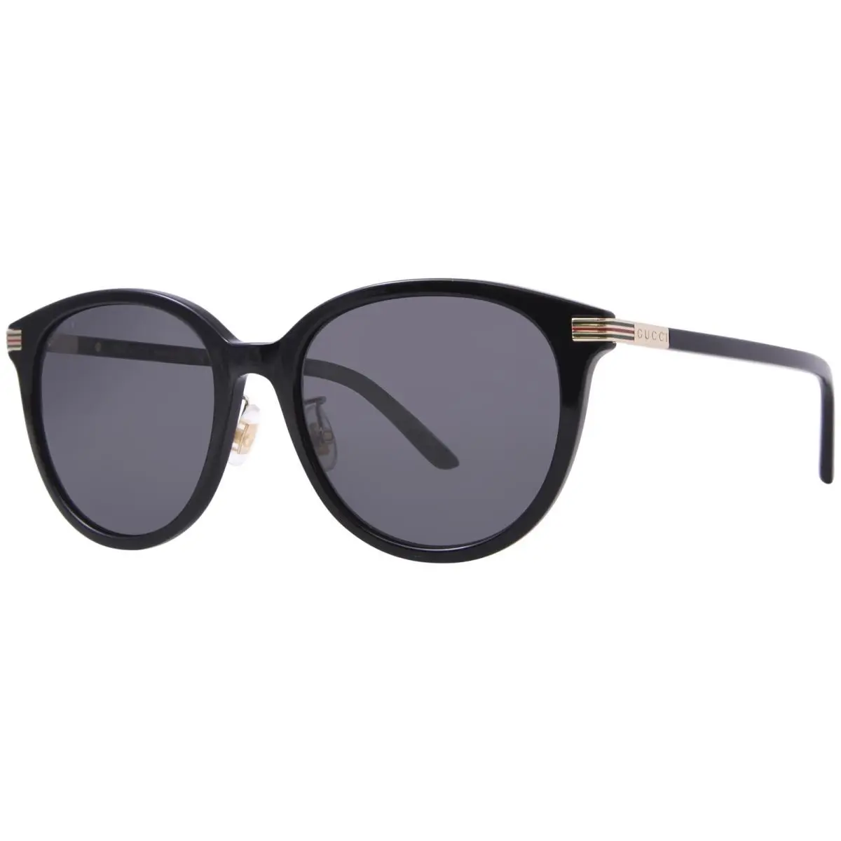 Gucci GG1452SK 001 Sunglasses Women`s Black/grey Lenses Oval Shape 55mm