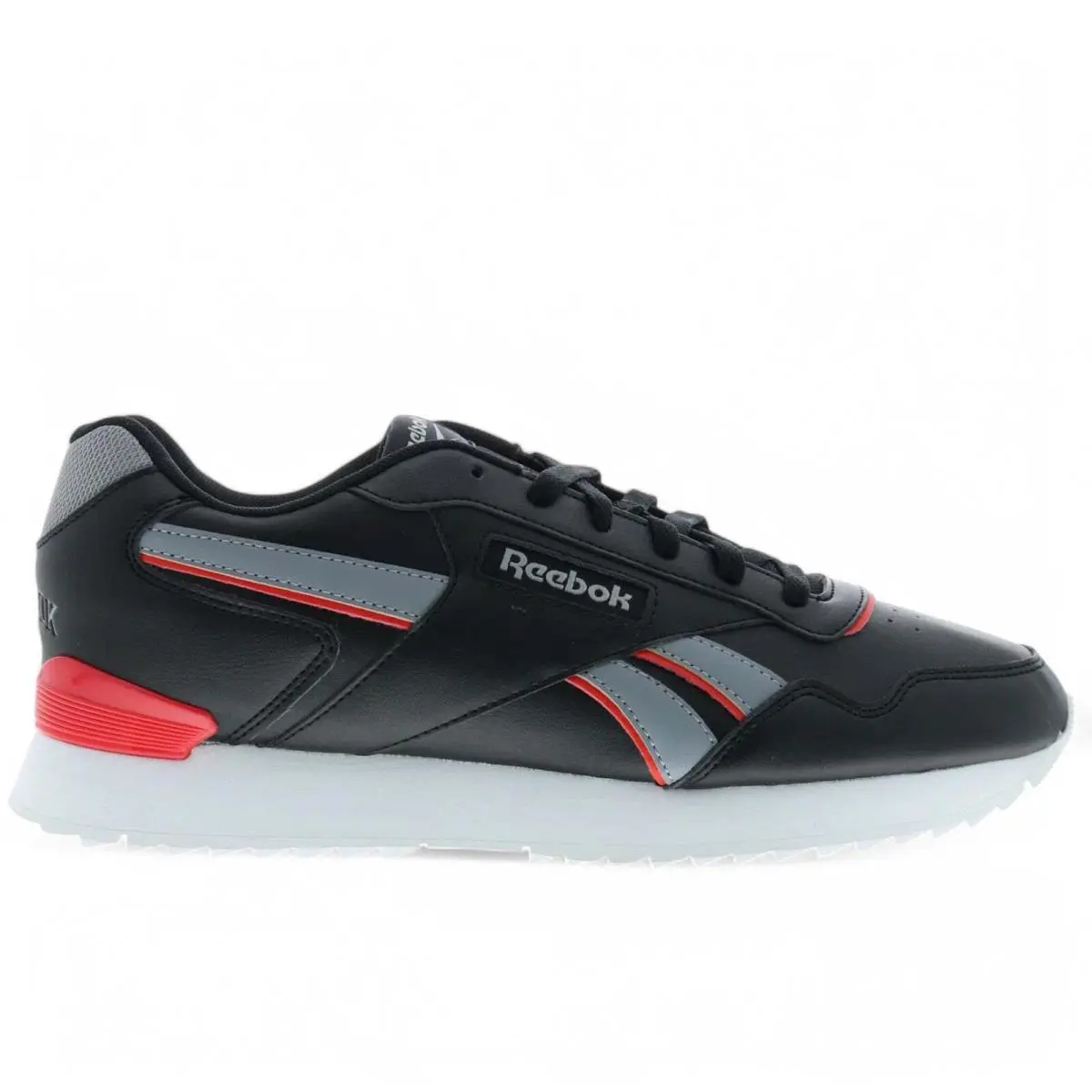 100074158/ID5160 Mens Reebok Glide Ripple Clip - Cblack/Pugry4/Dynred