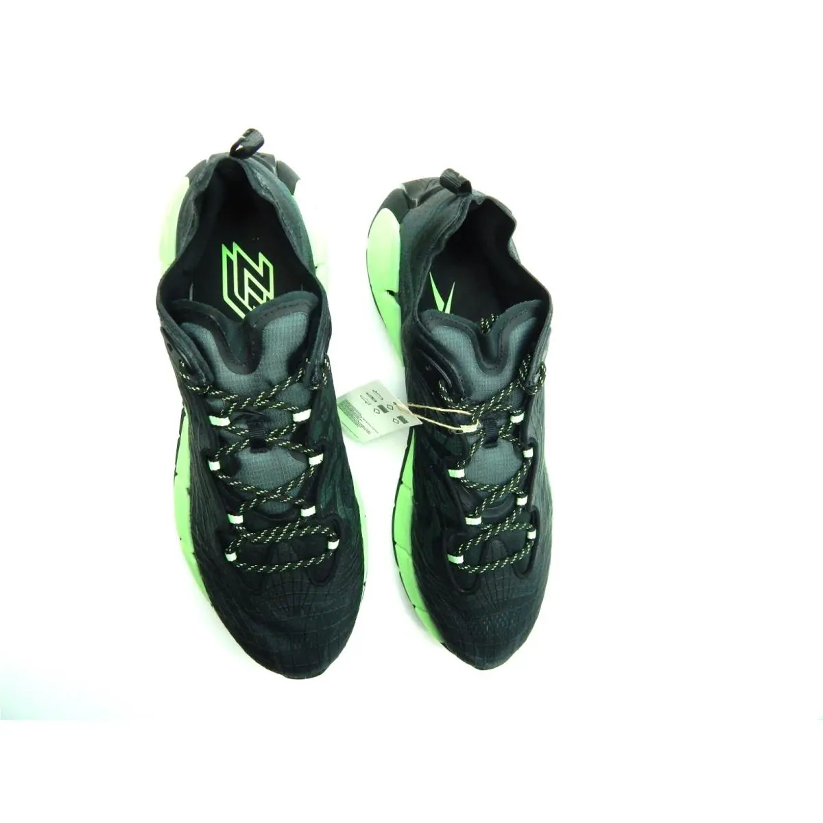 Reebok shoes - REEBOK ZIG KINETICA II - ZIG KINETICA - G58281 - Black NEON MINT 6