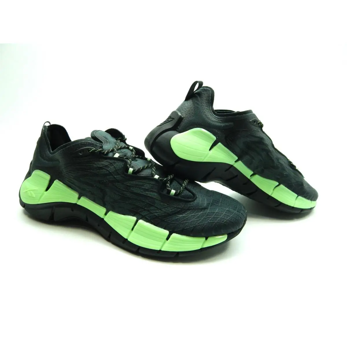 Reebok shoes - REEBOK ZIG KINETICA II - ZIG KINETICA - G58281 - Black NEON MINT 4