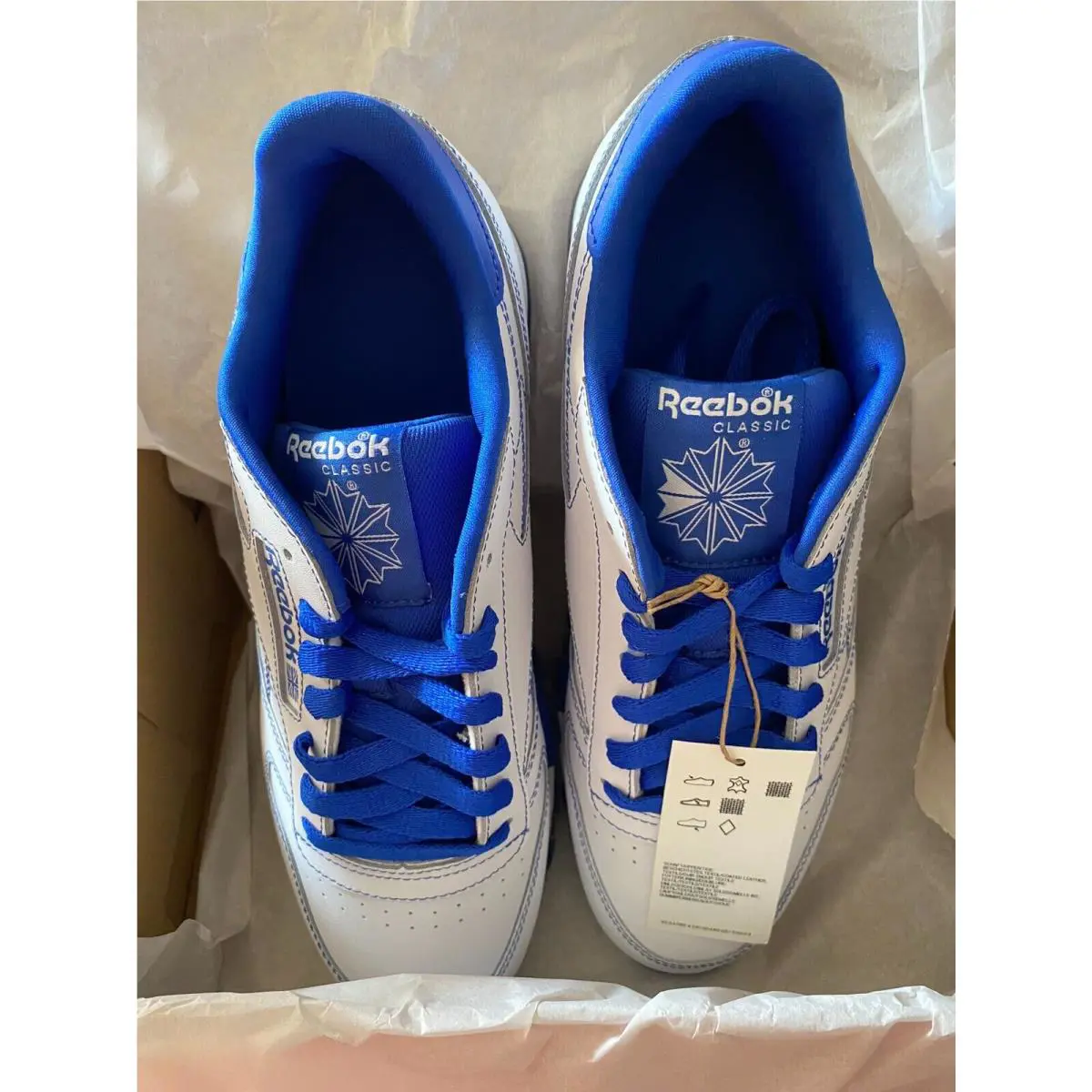 Reebok shoes - Reebok Classic Leather - Classic Leather - GW0149 - Royal/White 7
