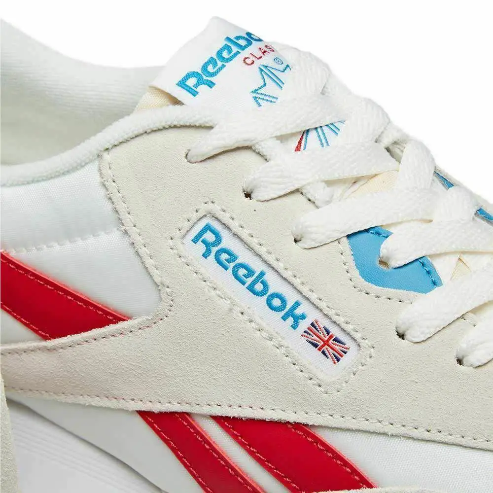 Reebok shoes - Chalk/Scarlet/Cyan/White 3