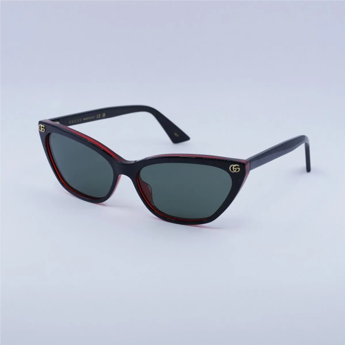 Gucci GG1815S 003 Shiny Black/red/grey 58-15-140 Sunglasses