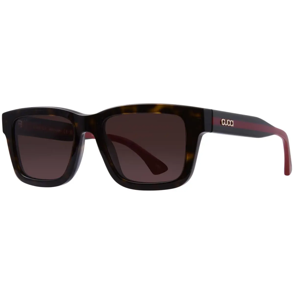Gucci GG1869S 004 Sunglasses Men`s Havana/blue/brown Square Shape 53mm