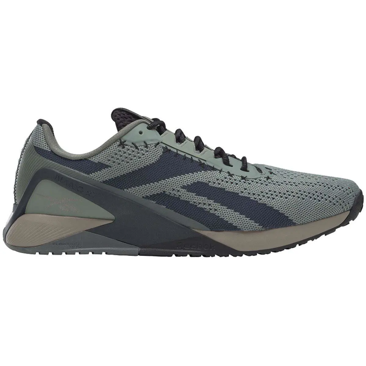 H02827 Mens Reebok Nano X1 `harmony Green` - Harmony Green/Core Black/Pure Grey 6