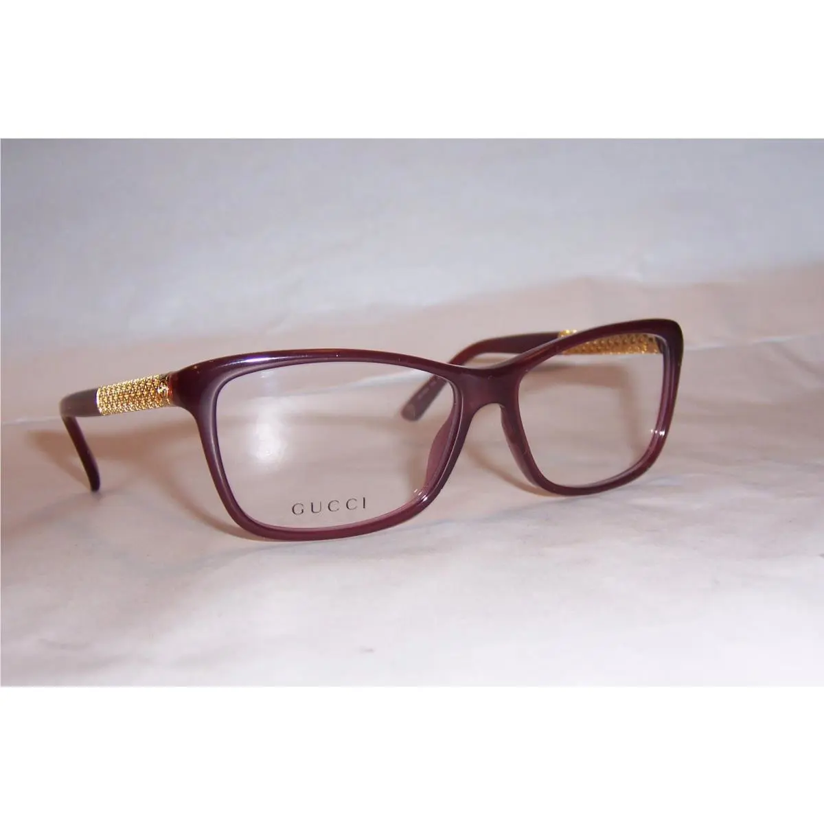 Gucci Eyeglasses GG 3695 3JA Red Gold Plated 54mm RX Special