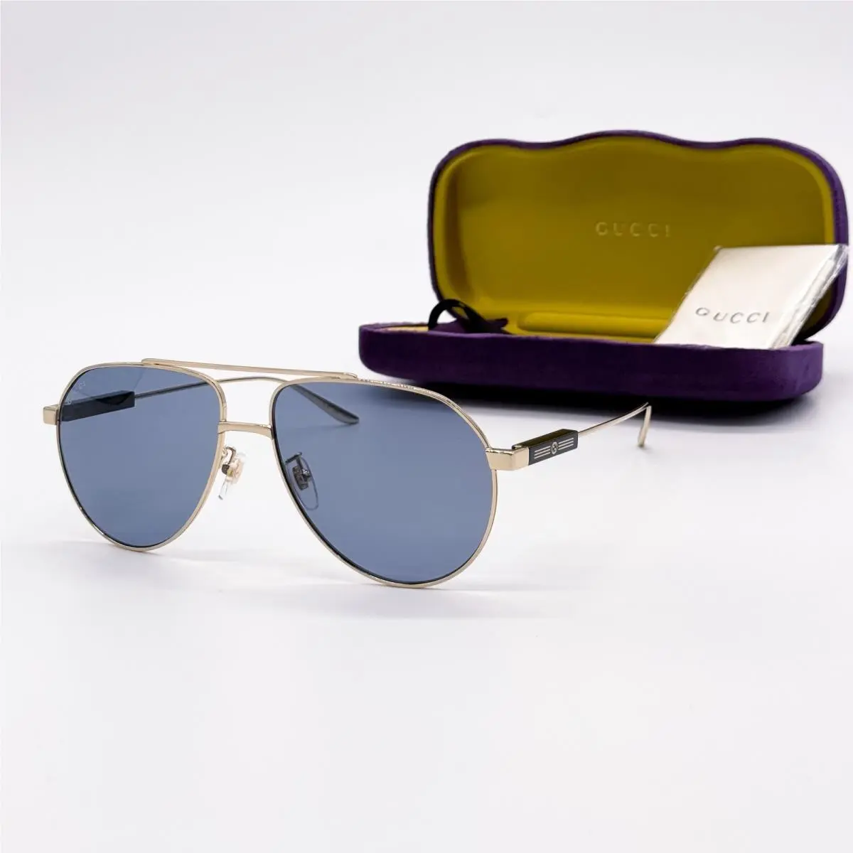 Gucci GG1311S 003 Unisex Metal Aviator Sunglasses Gucci