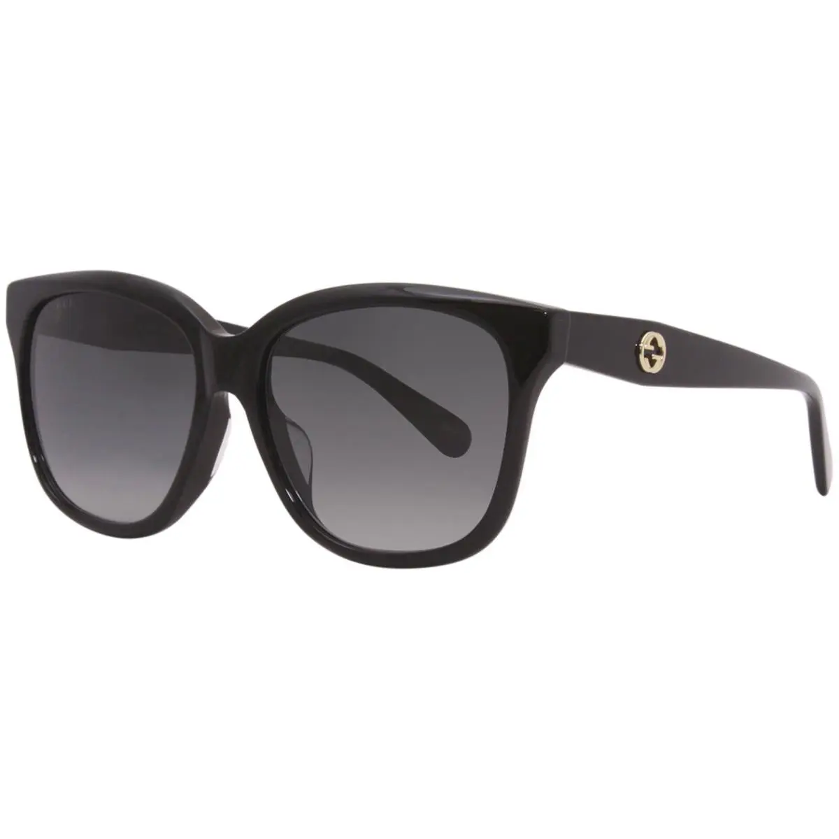 Gucci Black / Grey Gradient 56 mm Ladies Sunglasses GG0800SA-001 56