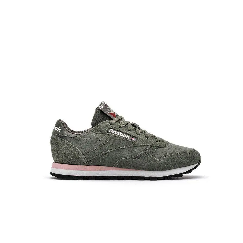 Reebok Classics Classic Leather W W Ironstone/pink/skull Grey Women`s Shoes - Ironstone/Pink/Skull Grey