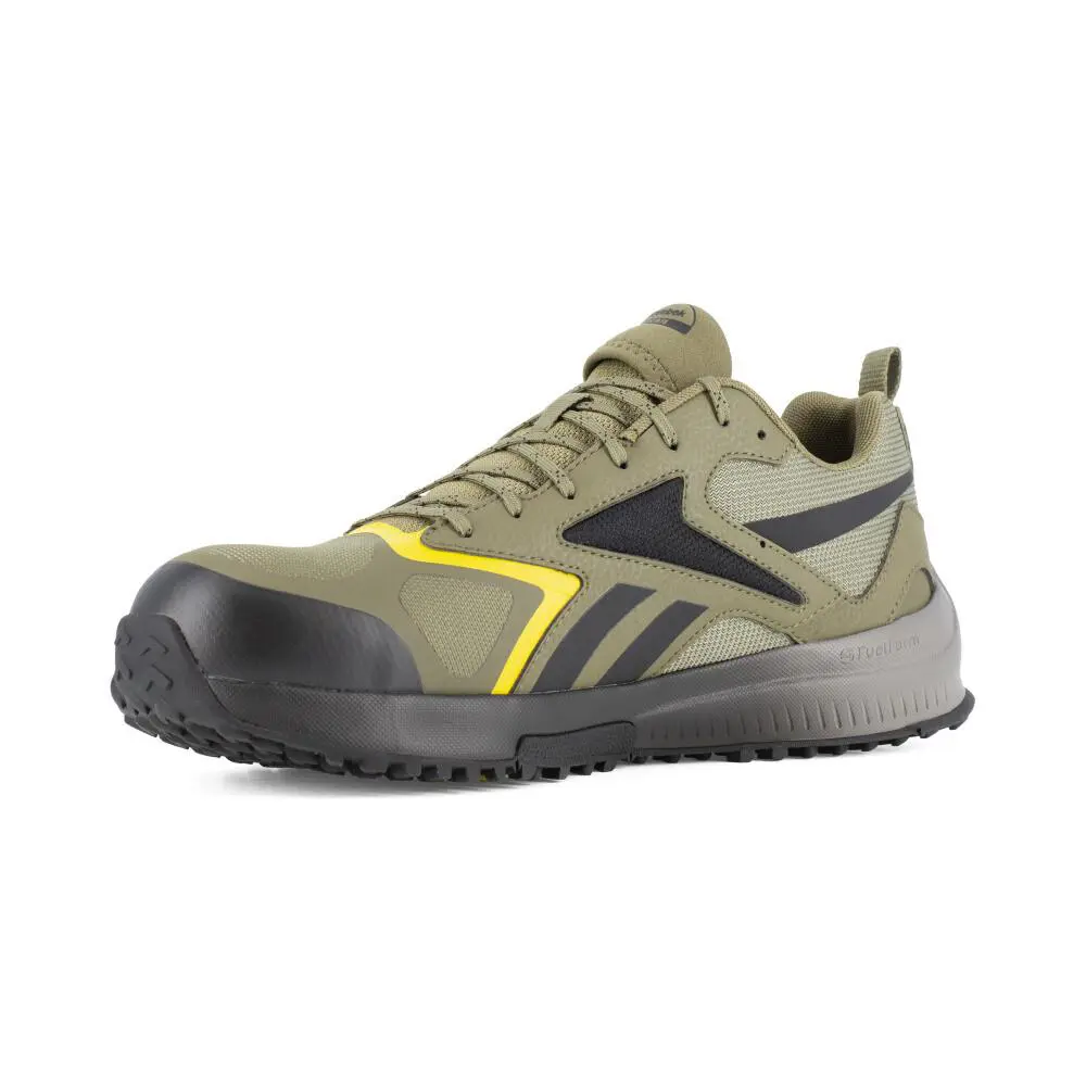 Reebok shoes - LAVANTE TRAIL 2 WORK - LAVANTE TRAIL WORK - RB3240 - Army Green, Black, and Yellow 7