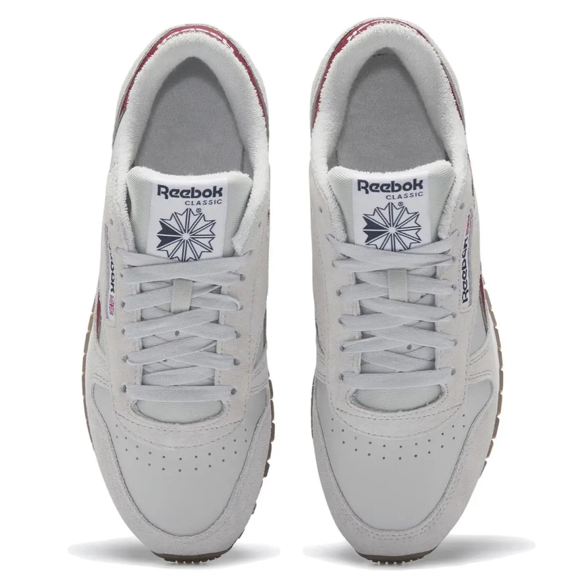 Reebok shoes - Reebok Classic Leather - Classic Leather - GV9640 - Pure Grey/Pure Grey/Classic Burgundy 3