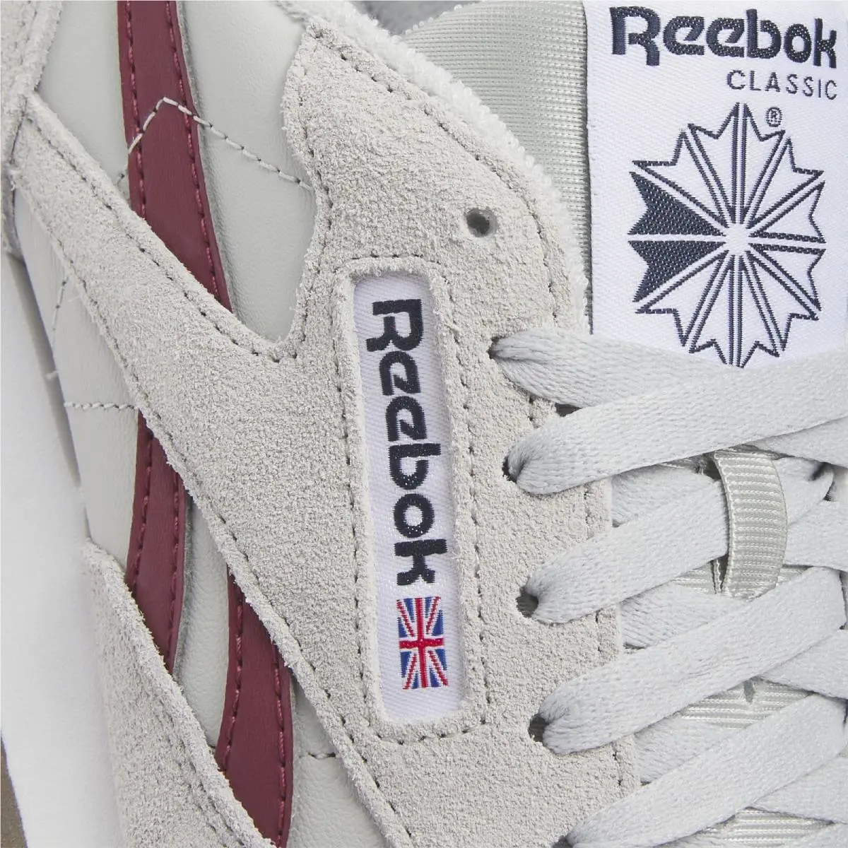 Reebok shoes - Reebok Classic Leather - Classic Leather - GV9640 - Pure Grey/Pure Grey/Classic Burgundy 12