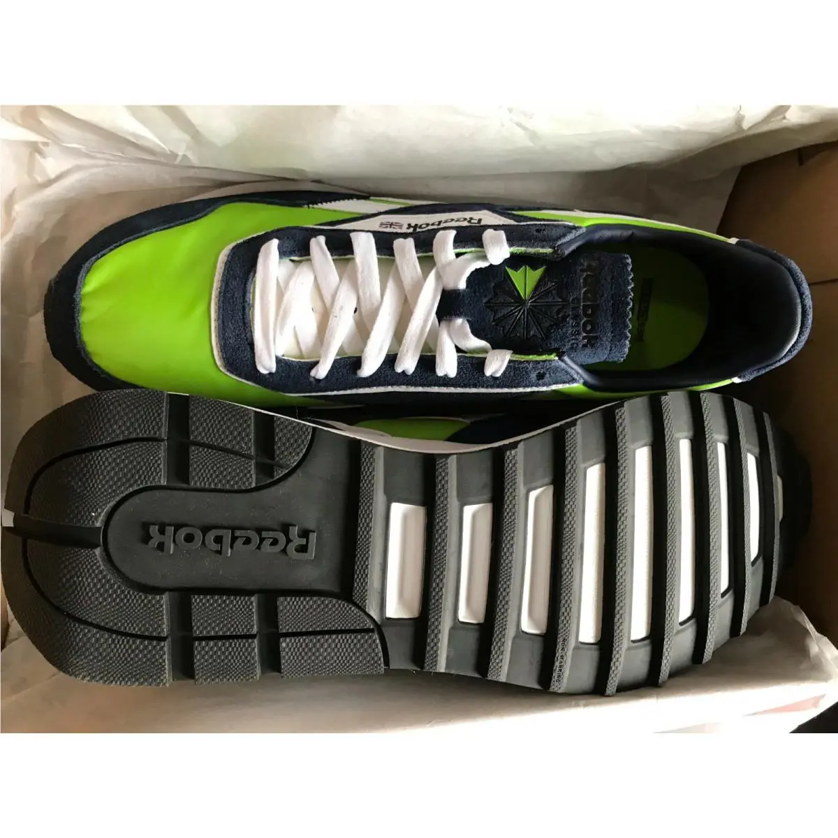 Reebok shoes - Reebok CL Legacy AZ - Legacy - GX7569 - Semi Solar Green / Vector Navy / Ftwr White 10