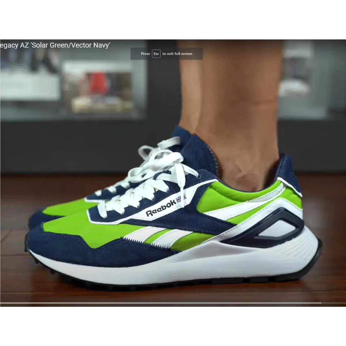 Reebok shoes - Reebok CL Legacy AZ - Legacy - GX7569 - Semi Solar Green / Vector Navy / Ftwr White 12