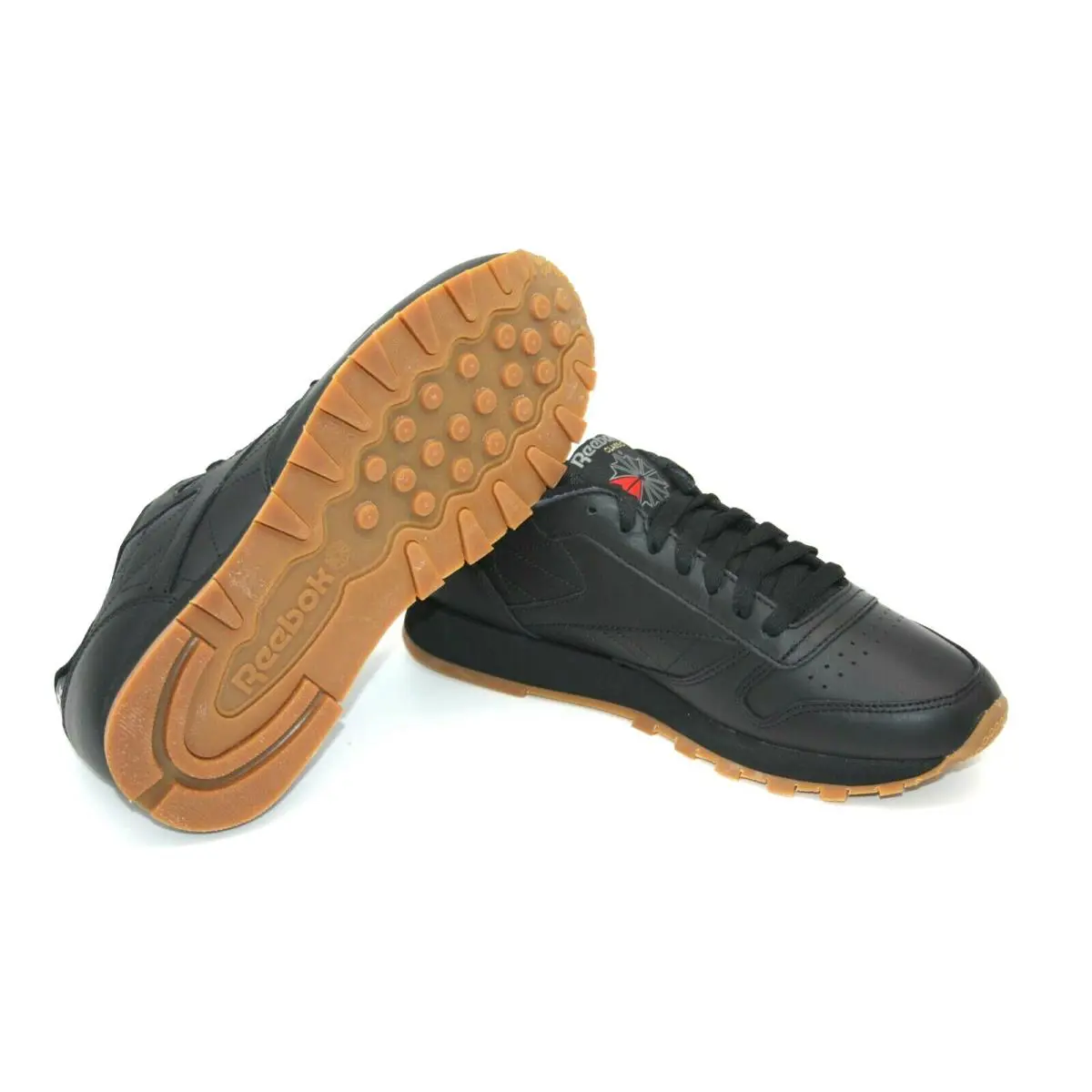 Reebok shoes - Reebok Classic Leather - Classic Leather - 49798 - Black/GUM 6