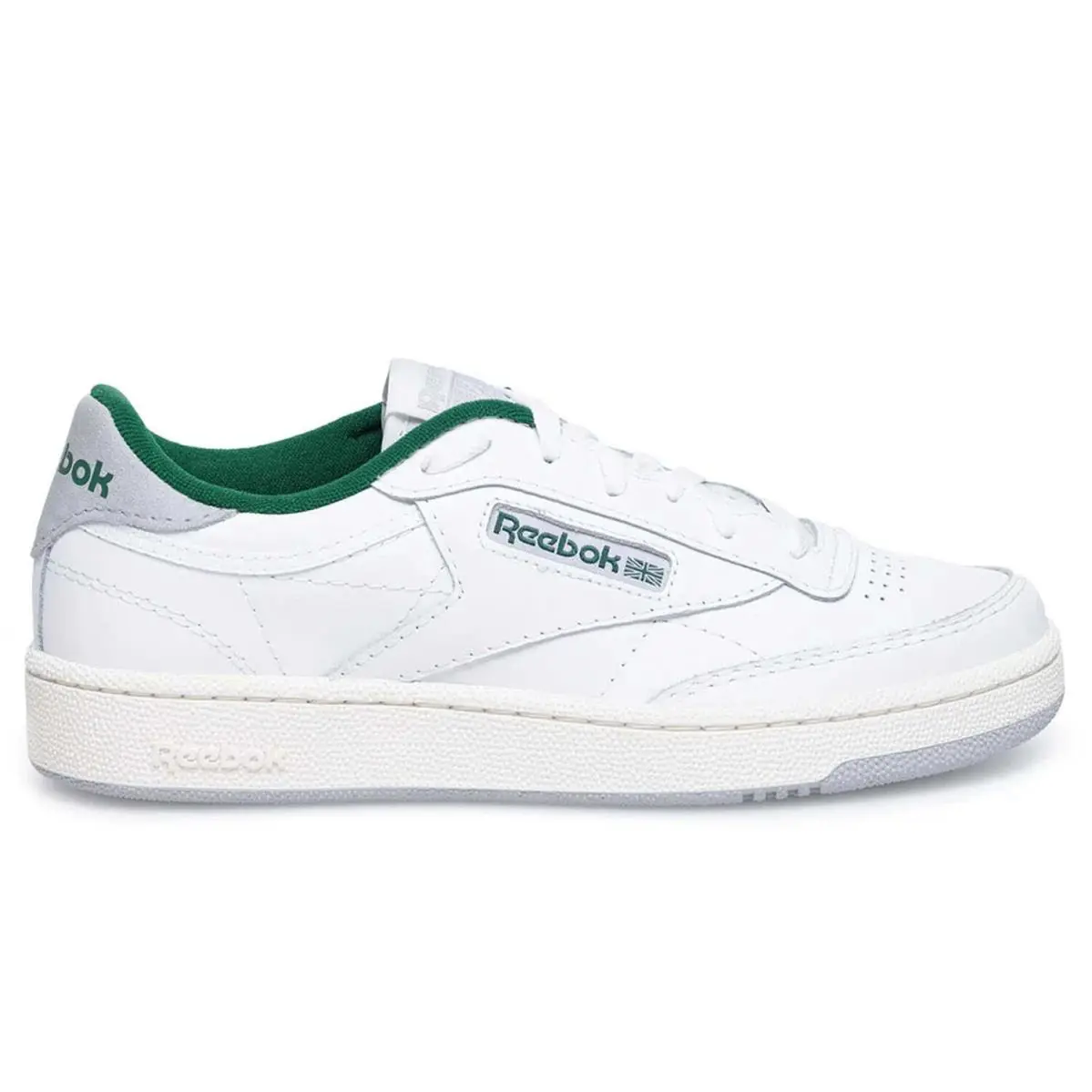 100032970/ID9221 Mens Reebok Club C 85 - Ftwwht/Chalk/Drkgrn