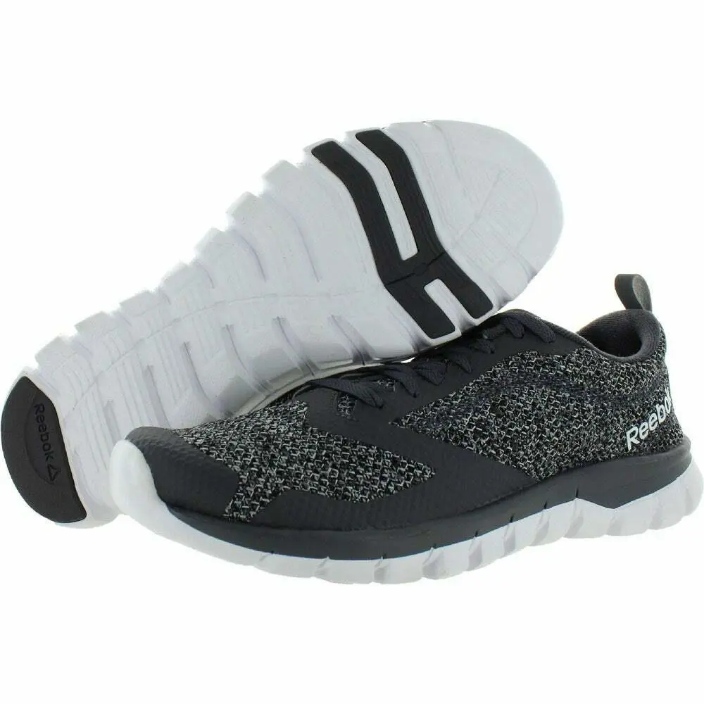 Reebok Sublite Running Training Walking Shoes Mens Sz 12 or 13 - Charcoal Grey/Silver/white