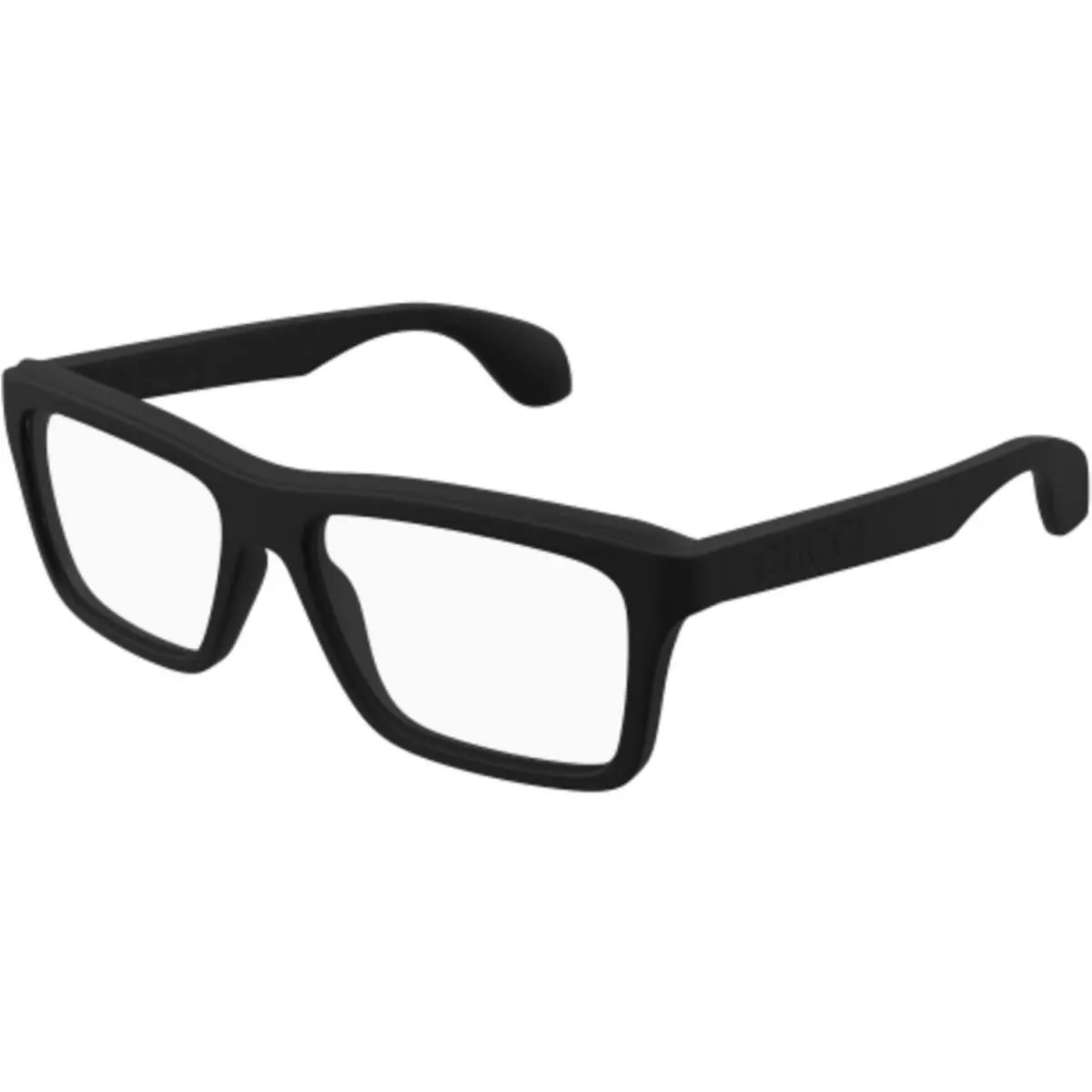 GG 1573 O-001 Black / Transparent 001 Size 55 Eyeglasses by Gucci
