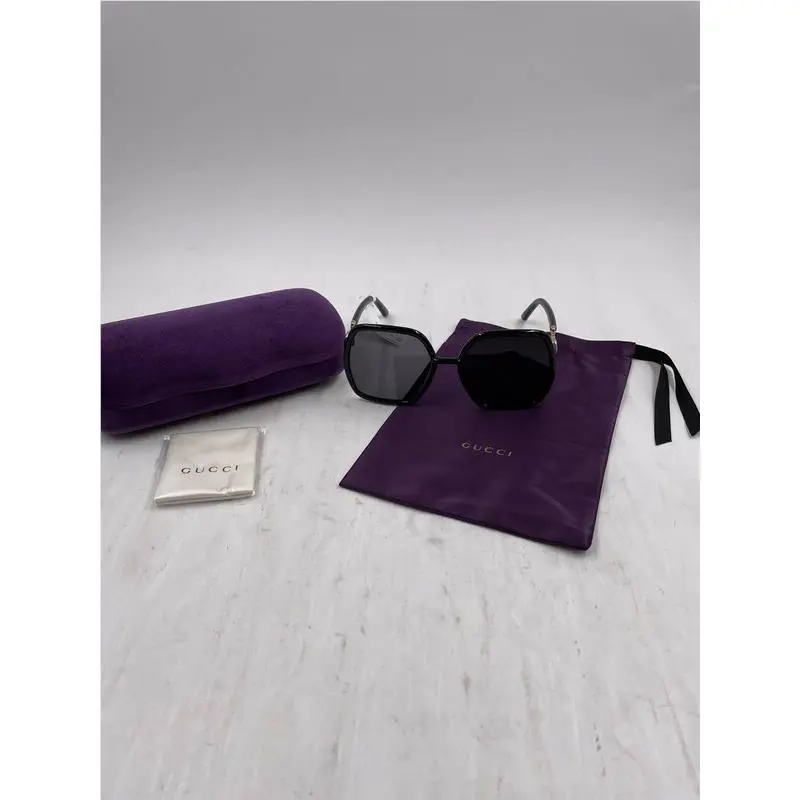 Gucci Sunglasses Black GG0890S 55-19-140 Women Purple Case
