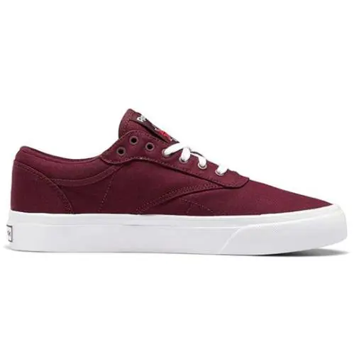 Reebok Club C Coast Maroon White Tennis Shoes Unisex FY8293 - Maroon