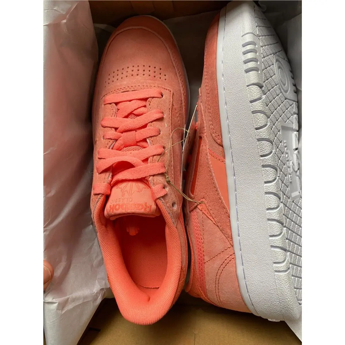 Reebok shoes - Reebok Club C Double - Club Double - FZ0848 - Twisted Coral/White 0